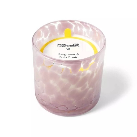 DVF x Target Dot Glass Pink Bergamot Palo Santo 6oz Candle Diane Von Furstenberg - Picture 1 of 3